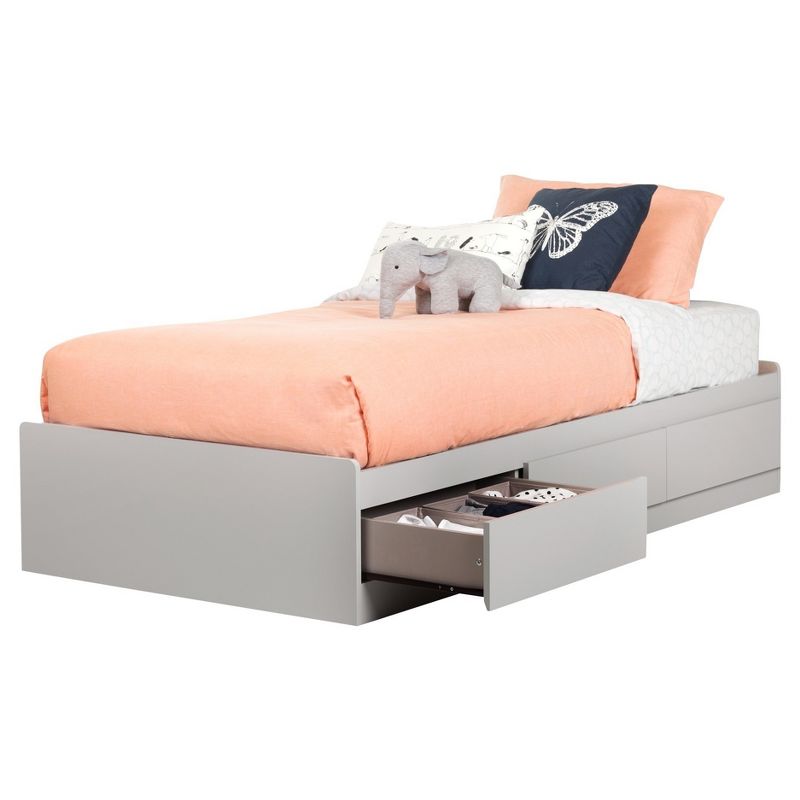 Twin Reevo Mates Bed with 3 Drawers Soft Gray - South Shore, 5 of 7