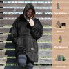 Tirrinia Oversized Hoodie Blanket Sweatshirt, Reversible Wearable Blankets for Adults, Warm Gift - 2 of 4