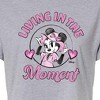 Women's - Disney - Living In The Moment Cropped Graphic T-Shirt - image 2 of 4