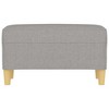 vidaXL Bench Light Gray 27.6 in.x13.8 in.x16.1 in. Fabric - 3 of 4