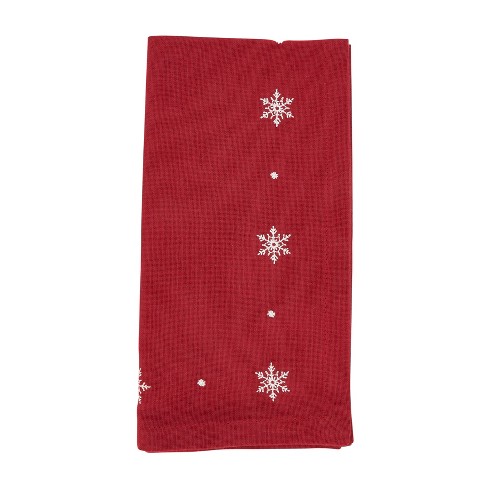 Snowflake Cloth Napkins - Set of 4 napkins