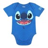 Disney Baby Boy's 2 Piece Coordinates, Lilo and Stitch Graphic Printed Infant Bodysuit Creeper and Jogger Pants Set - Blue / Size 0-3M - 2 of 4
