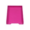 JAM Paper AM Paper Stackable Front Loading Letter Tray Letter Size Pink Plastic 2/Pack (344PIA) - 2 of 4
