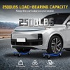 Car Dolly -10000LBS Capacity Heavy Duty Wheel Dollies for Moving Cars, 3.5" Steel Casters, Anti-Slip Rails, Alloy Steel (24x15in) - 2 of 4