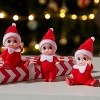 Joyfy Christmas Stocking Stuffer Poseable Tiny Elf Dolls – Interactive Christmas Decor - 4 of 4