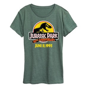 Women's - Jurassic Park - 30Th Logo Short Sleeve Graphic T-Shirt - 1 of 4