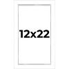 PosterPalooza | Modern Shadow Box 1" Depth White Picture Frame - UV Acrylic, Backing, Hanging Hardware - 2 of 4