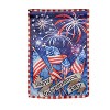 Independence Day Fireworks Garden Lustre Flag - 2 of 2