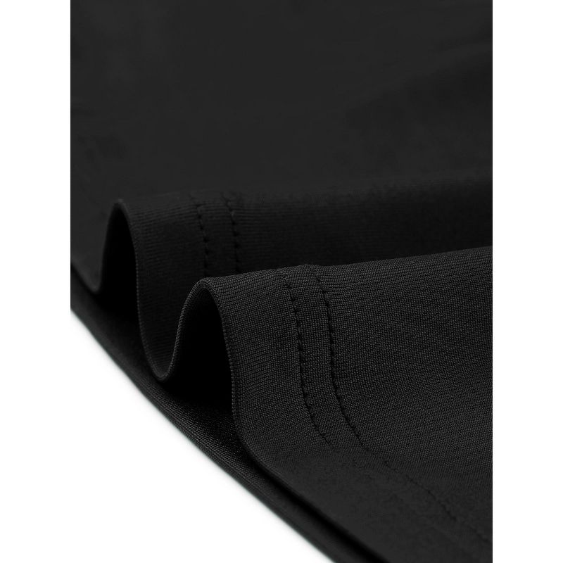 Seta T Women's Casual Round Neck Ruffle Hem Short Cap Sleeve Knit Tiered Midi Dress with Pockets, 5 of 6