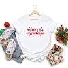 Simply Sage Market Whimsical Merry Christmas Short Sleeve Tee - L - White - 2 of 4