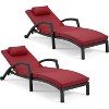 EROMMY Rattan Chaise Lounge Chairs Set of 4 - 3 of 4