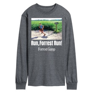 Men's - Forrest Gump - Run Forrest Run Long Sleeve Graphic T-Shirt - 1 of 4