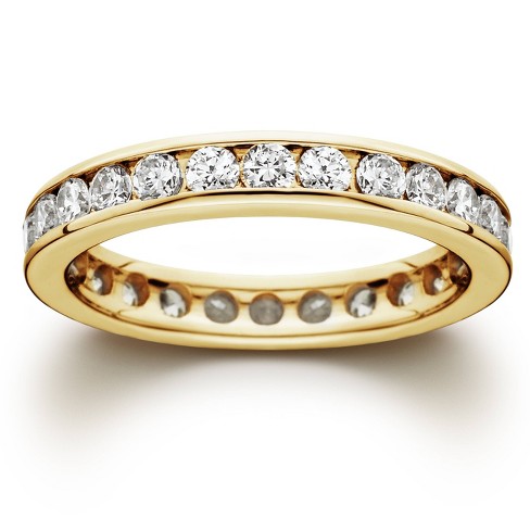 Pompeii3 1/2ct 14k Yellow Gold Channel Set Diamond Wedding Ring