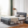 Twin/Full/Queen Size Bed Frame with Wood Headboard and Footboard, 14 Inch Platform Mattress Foundation, No Box Spring Needed Bed - 2 of 4