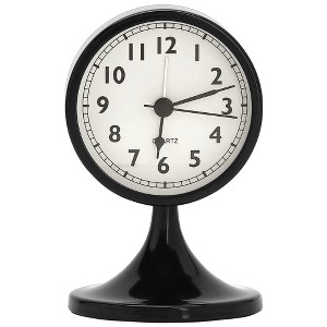 REGALWOVEN Battery Powered Metal Analog Non-Tick Alarm Clock 3.1"L x 3.1"W x 5.0"H 1 Pc - 1 of 4