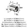 Amerock Whistle 11/16 inch (18mm) Diameter Cabinet or Furniture Knob - 3 of 3