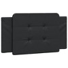 vidaXL Headboard Cushion Black 39.4" Faux Leather - 2 of 4