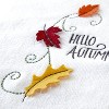 2pc Hello Autumn Leaves Hand Towel Set - SKL Home - 2 of 4
