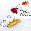 2pc Hello Autumn Leaves Hand Towel Set - SKL Home - image 2 of 4