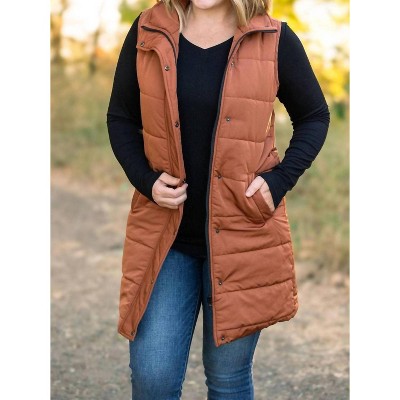 Women's Harlow Long Vest - Michelle Mae