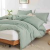 BAGOKIE 3-Piece Bed in a Bag Comforter Set with Pom Fringe - 2 of 4