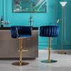 NicBex Bar Stools Set of 2,Swivel Height Adjustable Counter Height Bar Stools with Chrome Footrest and Base,Bar Chairs for Dining Room,Kitchen,Cafe - 2 of 4