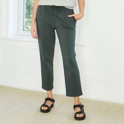 high rise ankle length pants