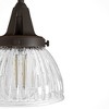 Hunter Fans 8.25" Onyx Bengal Wall Light, Cypress Grove Collection, 4 Bulbs, Dimmable, Elegant Fluted Glass Finish - 2 of 4