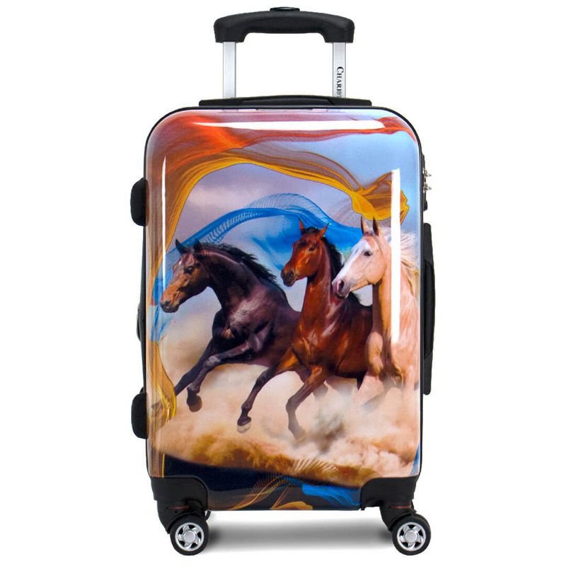 Chariot Printed Expandable Hardside Spinner Luggage Set, 4 of 10