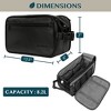 PAVILIA Toiletry Bag for Men, Travel Essentials Shaving Dopp Kit, Water Resistant Cosmetic Makeup Organizer Case - 4 of 4