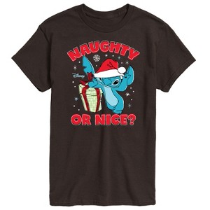 Men's - Lilo and Stitch - Naughty Or Nice Short Sleeve Graphic T-Shirt - 1 of 4