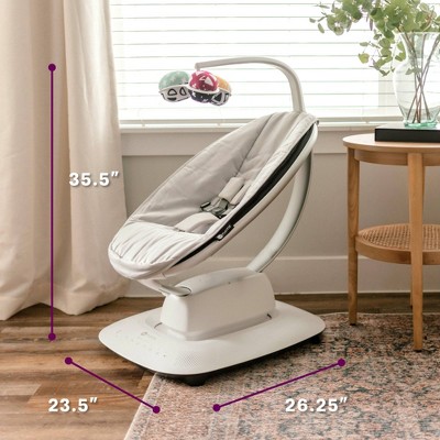 Classic Gray Smart Plug-in Musical Baby Rocker