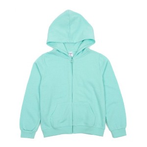 Leveret Kids Zipper Classic Solid Color Sweat Hoodie - 1 of 2