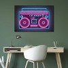 Boombox Neon by Octavian Mielu Unframed Wall Canvas - iCanvas - 2 of 4