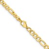 Chisel Stainless Steel Polished Yellow IP-plated 6.3mm 22" Figaro Chain Necklace - 4 of 4