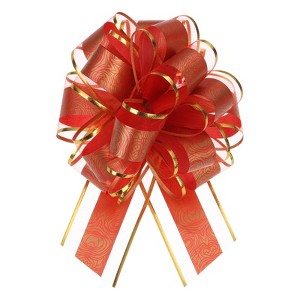 Unique Bargains Christmas Wedding Car Basket Gift Wrapping Large Organza Pull Bow 20 Pcs - 1 of 4
