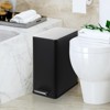 EcoSummer 4 Gallon Slim Stainless Steel Trash Can, Narrow Garbage Bin with Soft-Close Lid & Inner Bucket, Silver. - 2 of 4