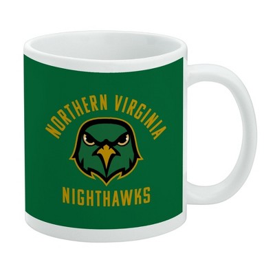 Northern Virginia Community College Nighthawks Logo Ceramic Coffee Mug Novelty Gift Mugs for Coffee Tea and Hot Drinks 11oz White