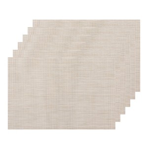 Unique Bargains Dining Table Durable Woven Vinyl Placemats 18 x 12 Inches 6 Pcs - 1 of 4