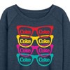 Women's - Coca-Cola - Retro Sunglasses Lightweight French Terry Wide Neck Long Sleeve Shirt - 2 of 4
