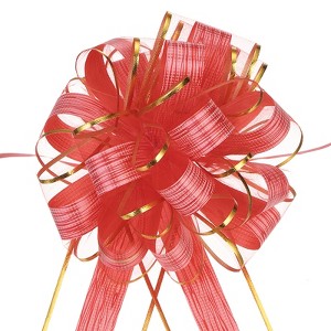 Unique Bargains Bright Color Plastic Gift Wrapping Bows 10 Pcs - 1 of 4