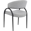 Meridian Furniture,Privet Linen Textured Fabric Dining Chair, Set of 2 - 2 of 4