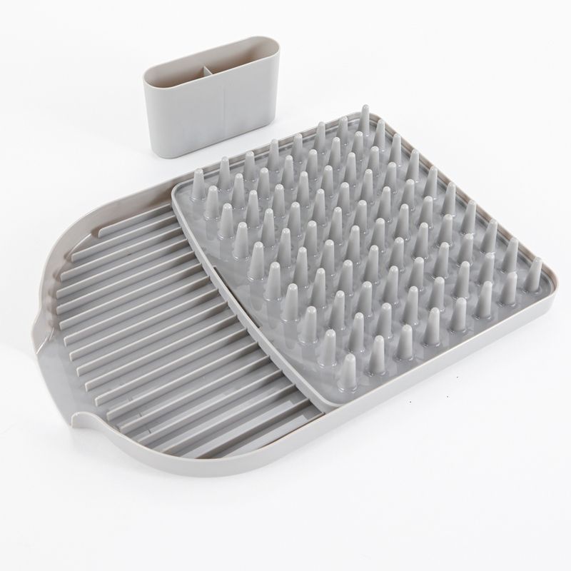 The Lakeside Collection Dish Drying Rack - Airdry Dishes Near Sink with Flatware Holder, 2 of 6