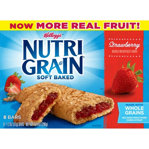 Kellogg S Nutri Grain Strawberry Soft Baked Cereal Bars 8ct Target