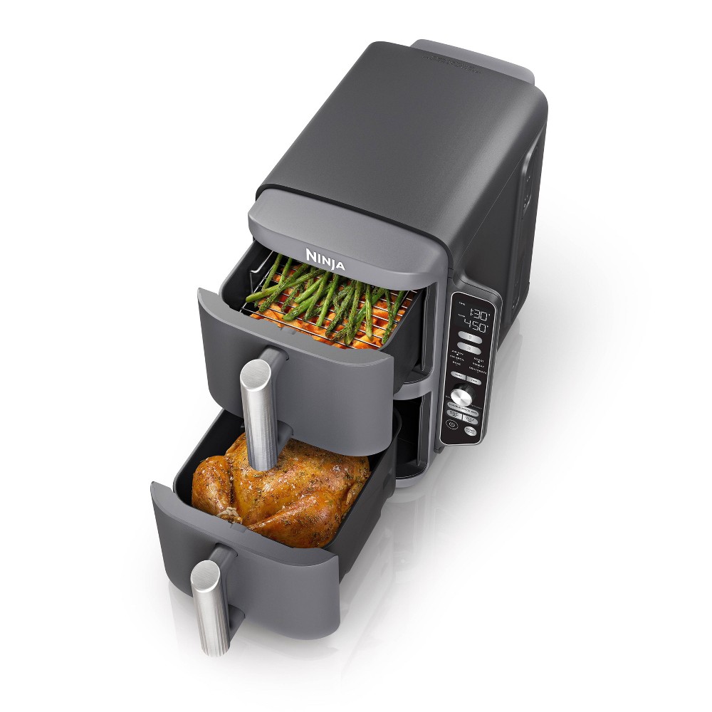 Photos - Fryer Ninja DoubleStack XL 10qt, 6-in-1, 2-Basket Air , Space Saving Design SL401:  Foodi, Dishwasher-Safe Parts 