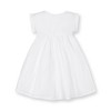 Hope & Henry Girls'  Sleeveless Crochet Detail Empire Waist Seersucker Dress, Kids - 3 of 4