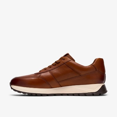 Обувь Clarks Mens Radwell Tie Tan Leather Shoes 10 Medium — фото 4