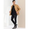Lars Amadeus Men's Stand Collar Zip Up Motorcycle Biker Faux Leather Jacket - 4 of 4