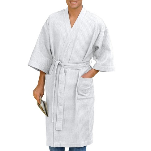Essentials Mens Big & Tall Lightweight Shawl Robe fit by DXL 