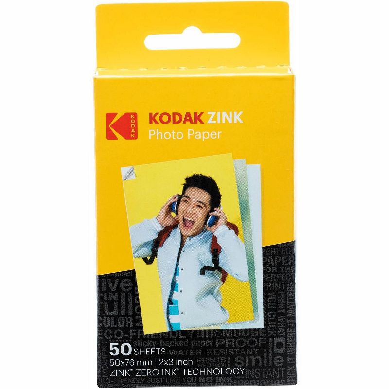 KODAK 2"x3" Premium Zink Photo Paper (50 Sheets) + Colorful Square Hanging Photo Frames + Photo Album (Compatible Printomatic), 4 of 5